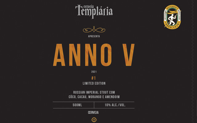 Cerveja Templária Anno V Russian Imperial Stout